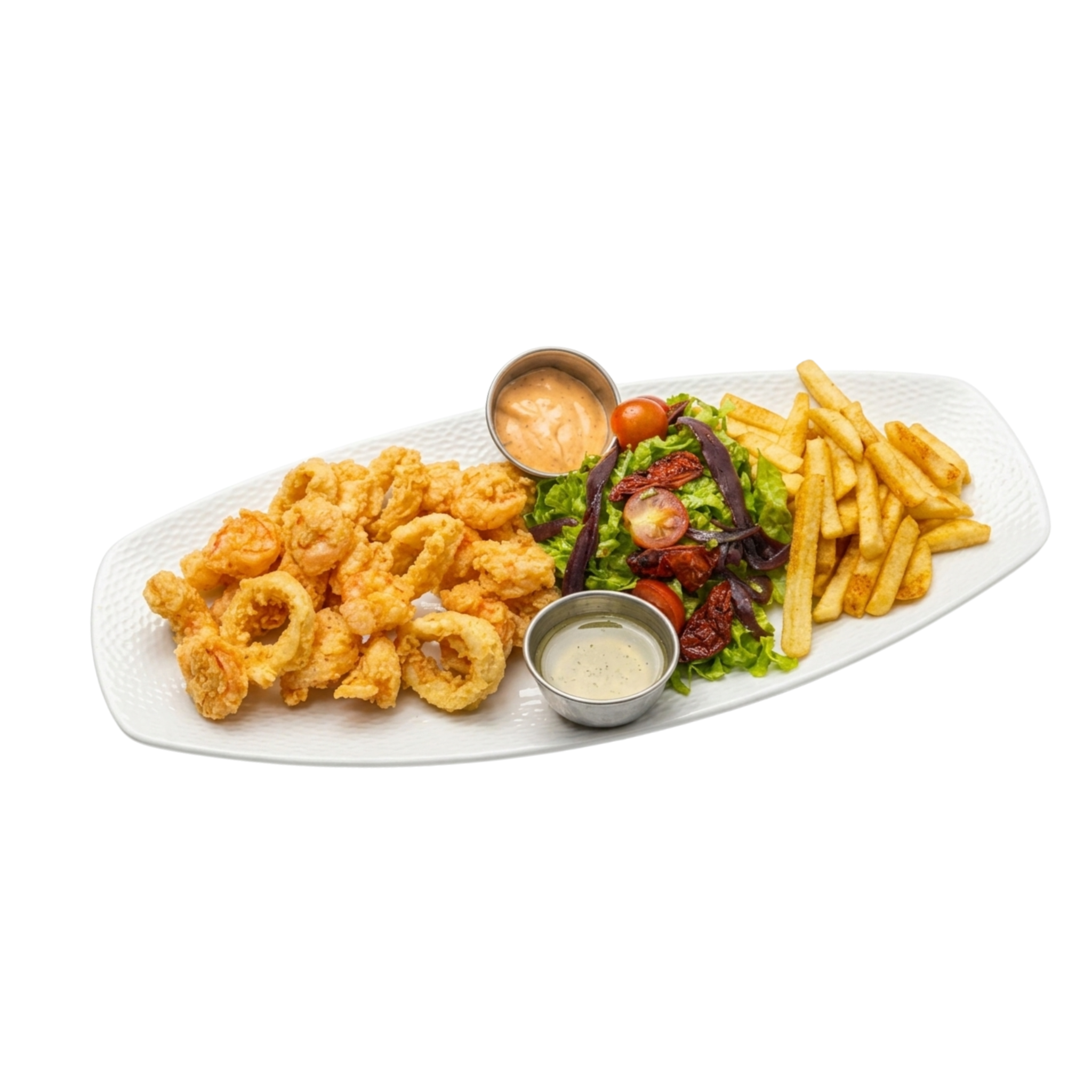Fritos de mar con papas
